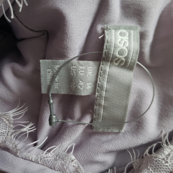 Asos maternity lace insert pleated midi dress gown - Picture 8 of 13